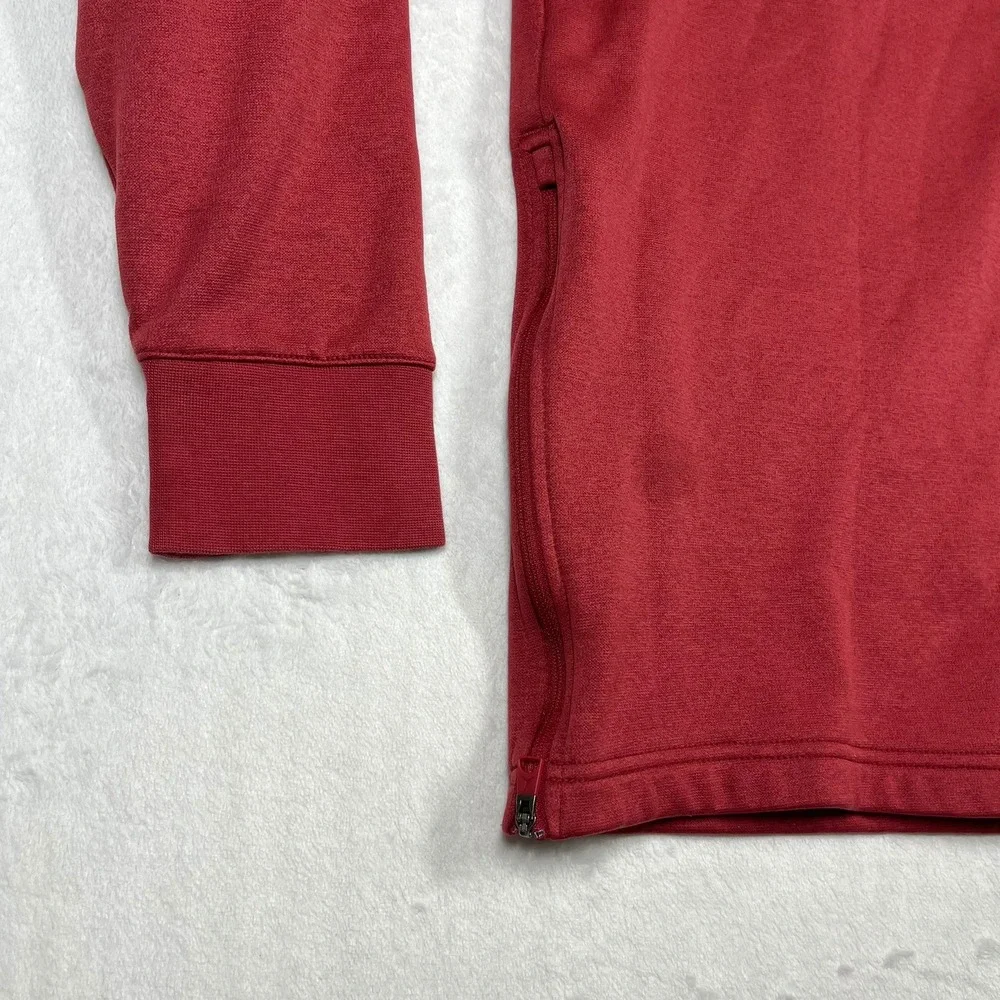 Jordan Oklahoma Sooners Sweatshirt Mens Large Crimson Therma-Fit Side Zip CZ5241